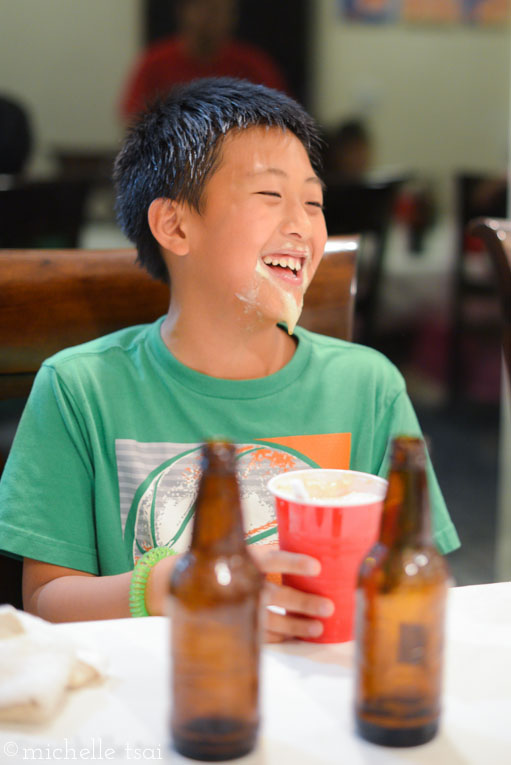 And then came root beer floats. Though we were seriously reconsidering the wisdom of jacking them up on this much sugar WITHOUT sending them home immediately afterward.