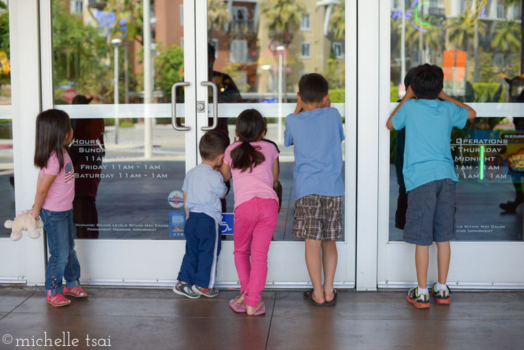 Only we got there ten minutes before the place opened. So there was some waiting to be done first.