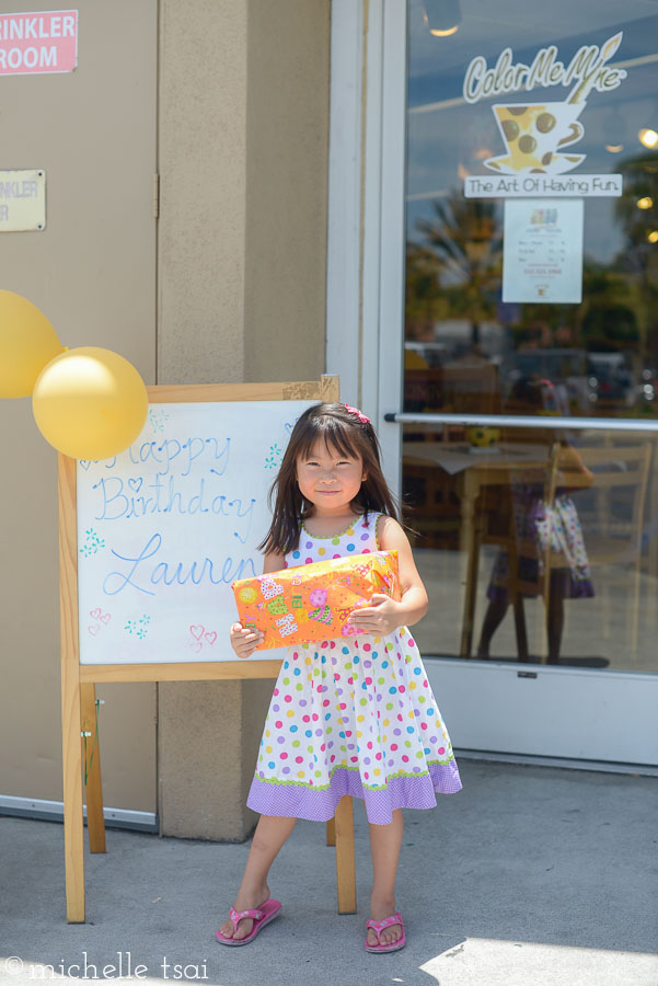 And one last picture with her sign. 