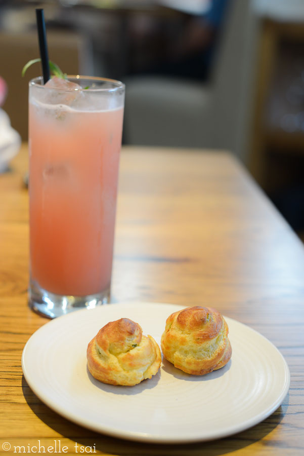 I forget what drink  ordered but it was very, very good. Haha, I am not normally a drinker (really!) but something about a table for two always makes me feel like ordering something fun. We commenced to do what we do best: EAT. Starting with these cute little jalapeno cheesy breads.