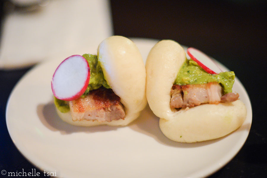 Kurobuta pork belly steam bun, guacamole, radish. All day long, baby. This was so good.