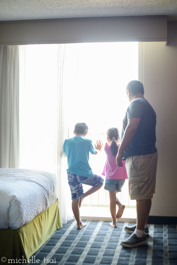 And once again, Daddy came through with a fun hotel for us to explore. We stayed on the top floor. Which also came with access to complimentary snack and beverage vending machines. It was hard to tell who enjoyed this feature more- me or the kids. It was probably me. I love snacks.