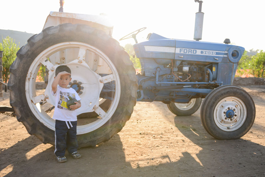 "Am I big as the wheel, Mommy?"