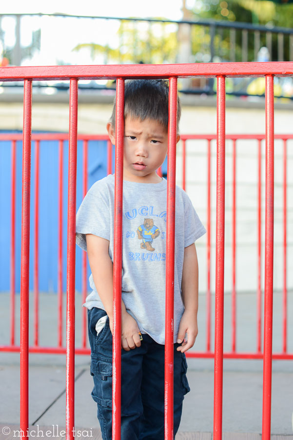 His face when he thought we were leaving him behind. This one tends to wear his heart on his sleeve, or rather, his face.