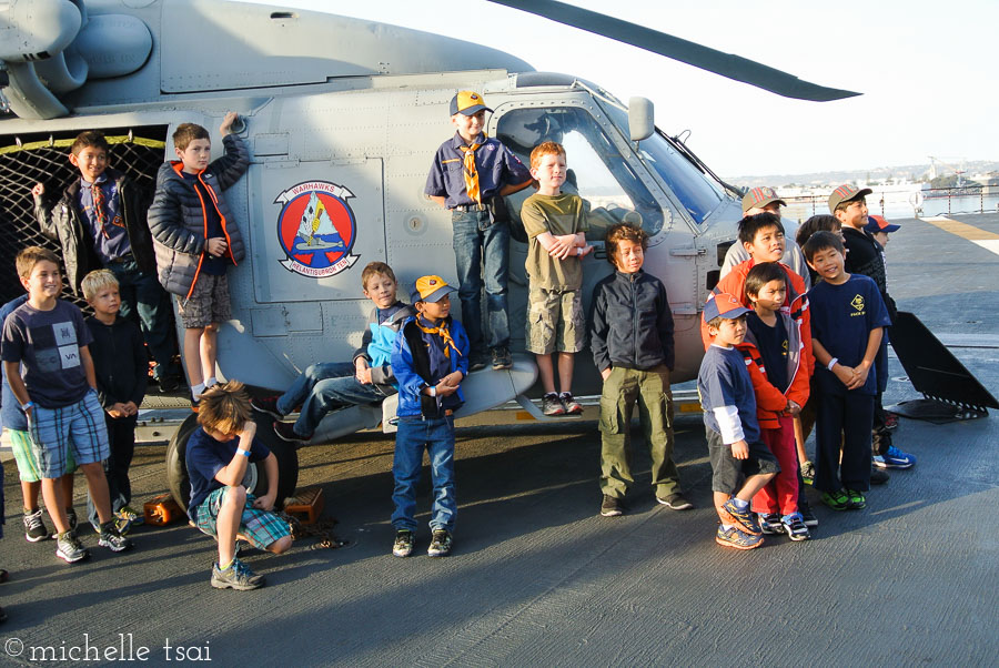 The boys on an early morning tour.