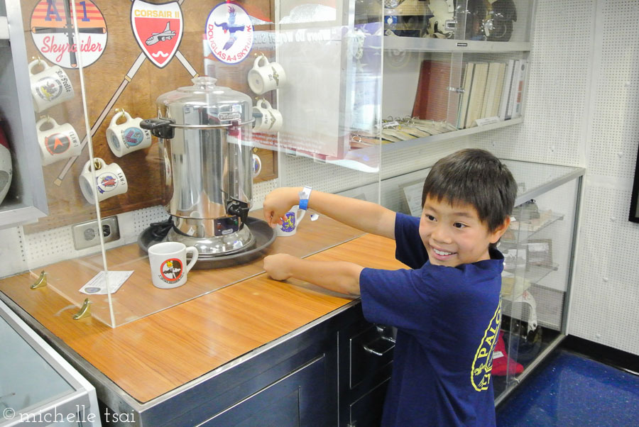 One of Mikey's most favorite parts-- what they called "kids' coffee" (aka hot chocolate).