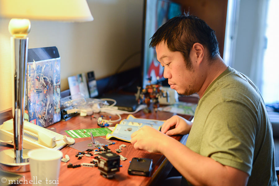 Kids rose bright and early and Mikey put Daddy right to work building his latest Lego acquisition. Daddy wondered aloud why kids getting new toys always means increased work for him. I merely smiled, patted him on the head, and carried on. I'm glad I'm not the dad. 