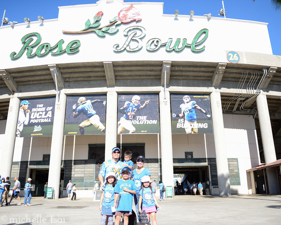 He wanted to go early. Like an hour before the game started early. We were so early, a nice lady offered to take a picture for us in front of the stadium. Thank you, nice lady!