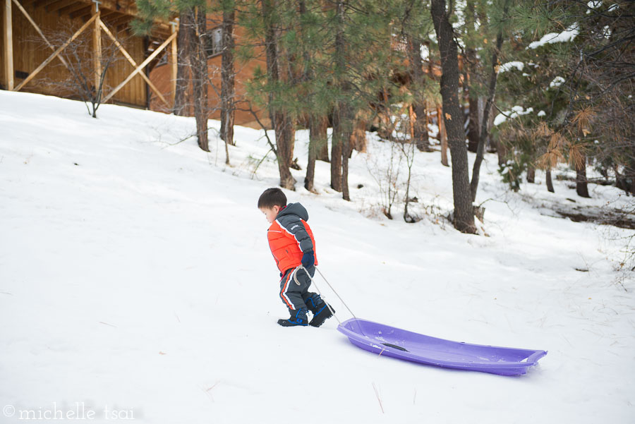 Trudging up the long hill. Alone.