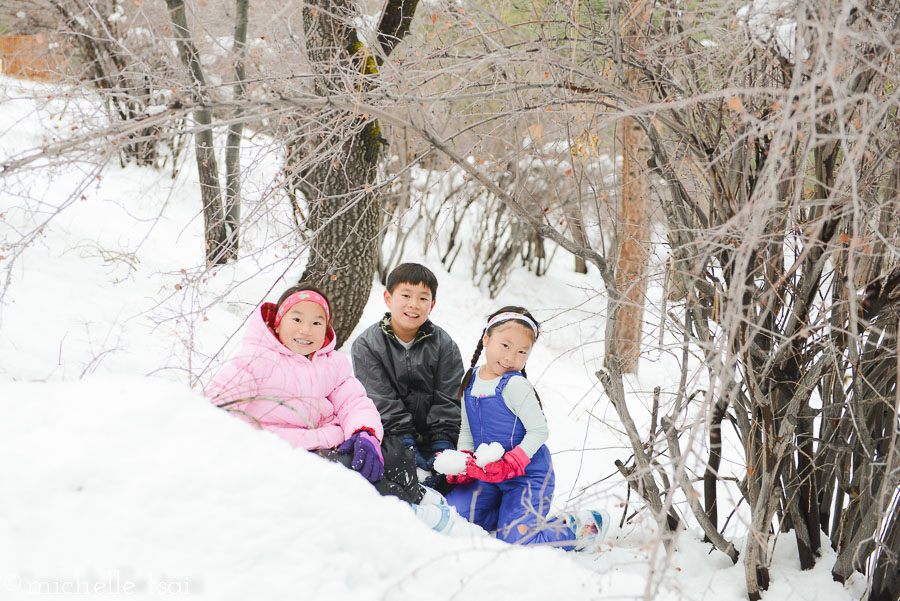 Time for one group shot before deciding to return to the cabin to warm up with hot chocolate.