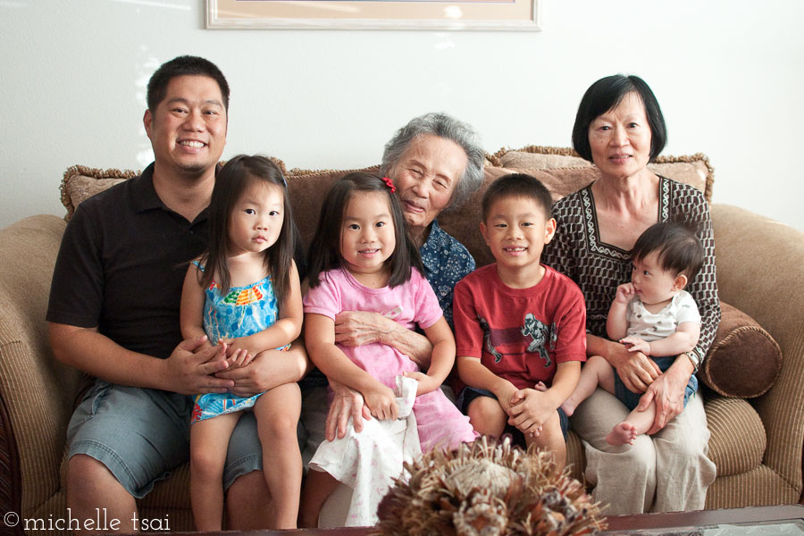 The kids with Phil, Ah-ma, and Ah-tai.