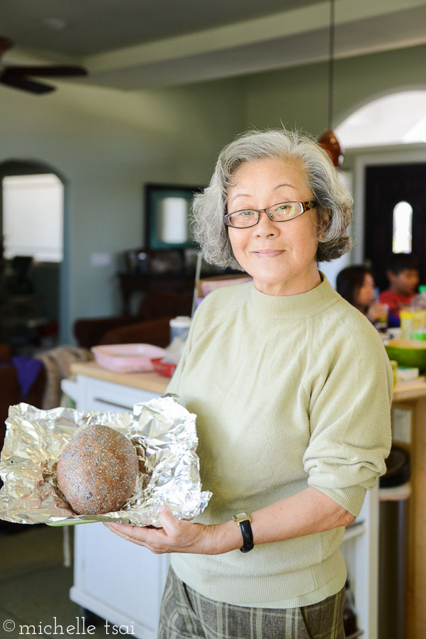 She even baked us a fresh loaf of whole wheat bread topped with chia seeds. Now why were we leaving again??