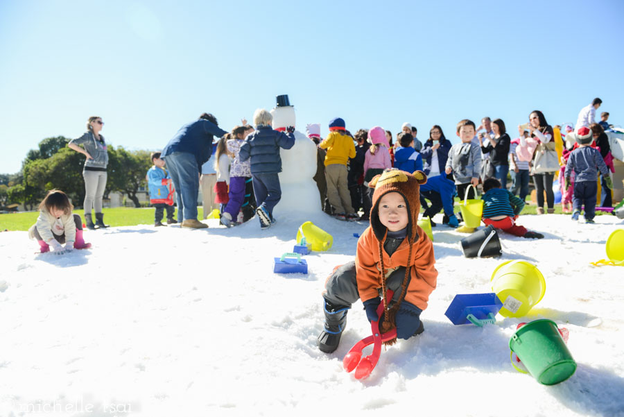 A snow day in 70+ degree weather!