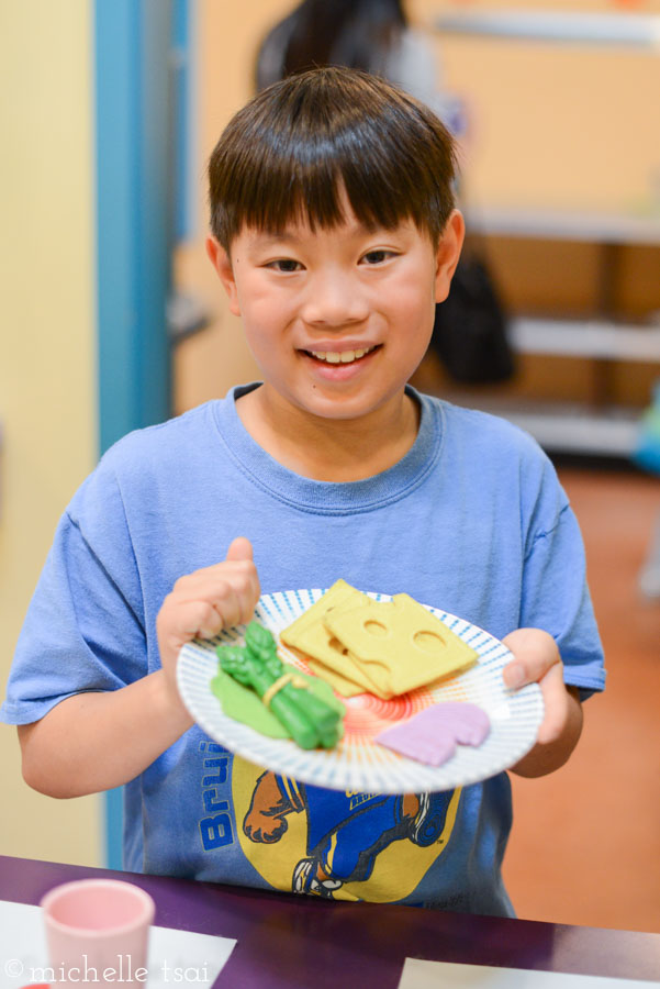 My boy has an eye for plating. This is also about the time I noticed that he was starting to not feel so good...