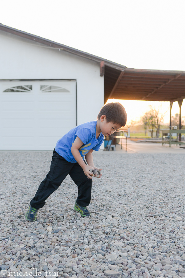 The rules at Grandpa's house are few and far between. But here's one: PUT THOSE ROCKS DOWN, LITTLE BOY.