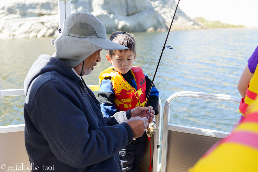 Fishing 101 with Grandpa.