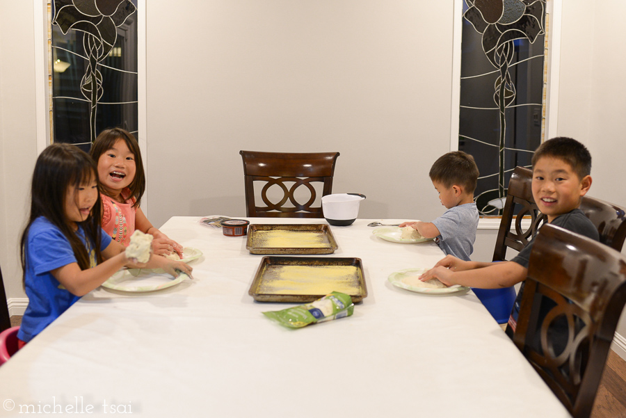 And then the kids made homemade pizza for a late dinner.