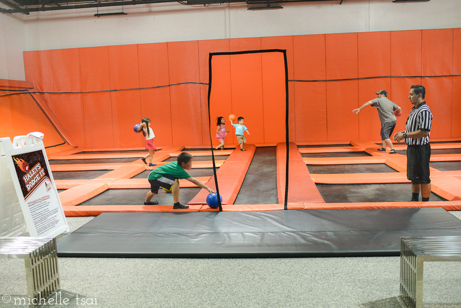 Lucky that the four of them can make their own dodgeball team.