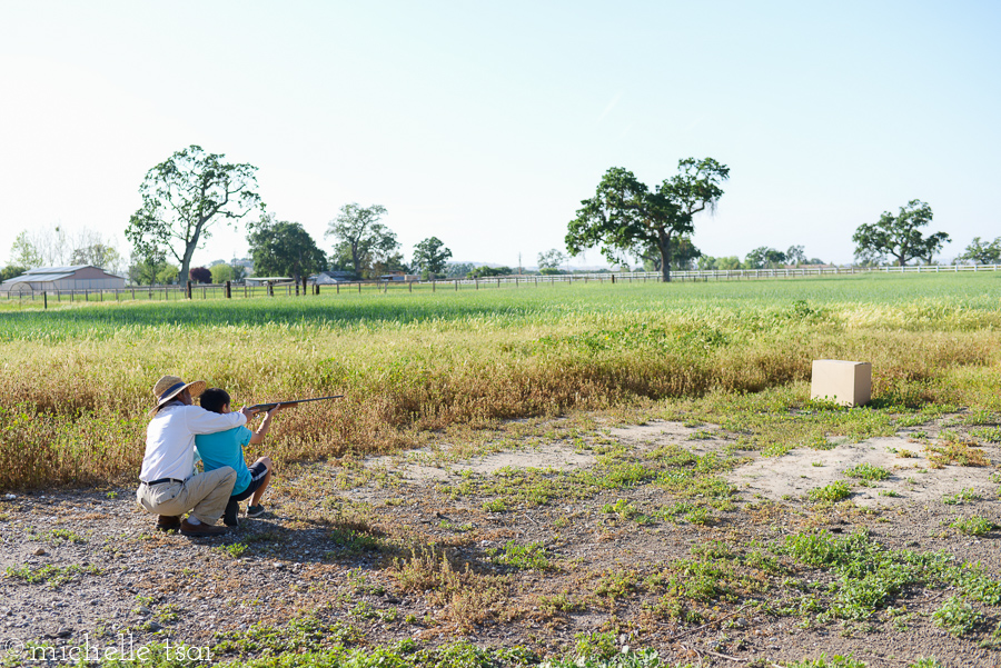 Then came a little target practice with Grandpa.