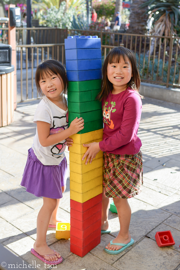 Little girls made the most of the play areas while we waited in some of the longer lines. 