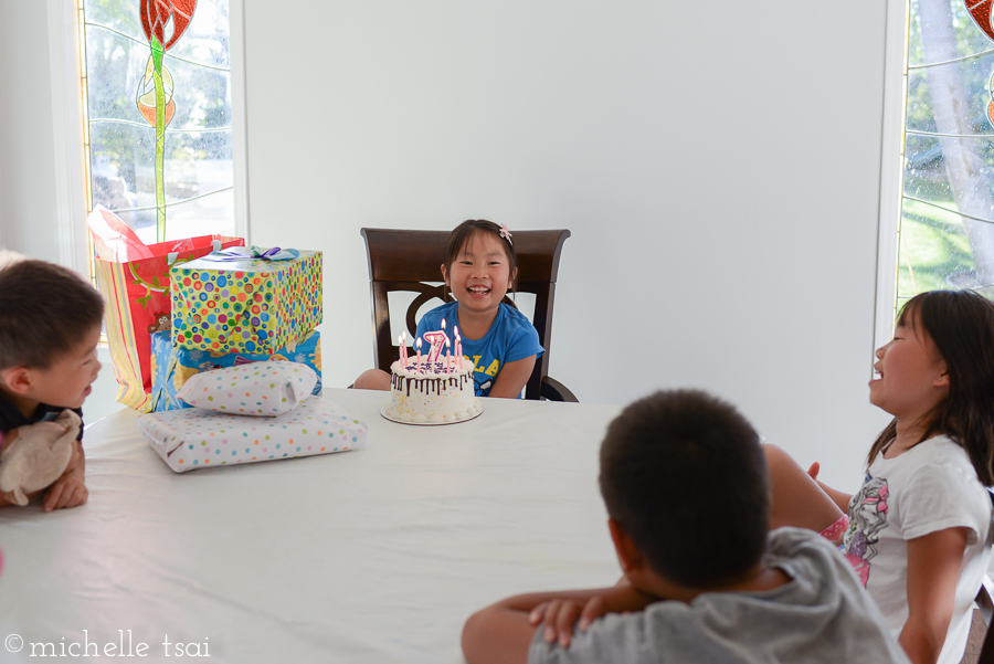 She rather enjoys us singing "Happy Birthday" to her now. We've come a long way in five years.