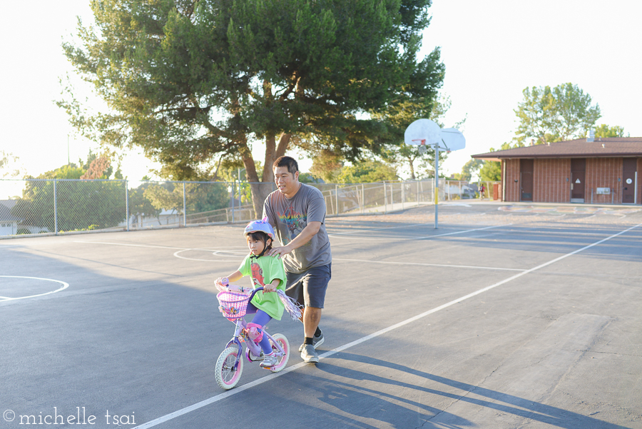 He also concluded that she needed a bigger bike and would get one as soon as she learned to ride a two-wheeler.