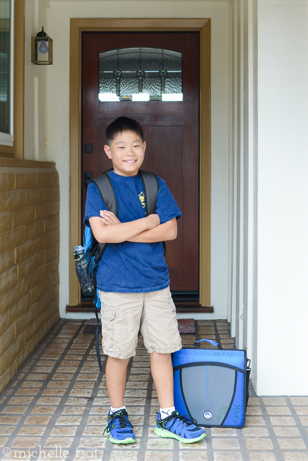 He's made it to fifth grade, folks. Top of the elementary school food chain.