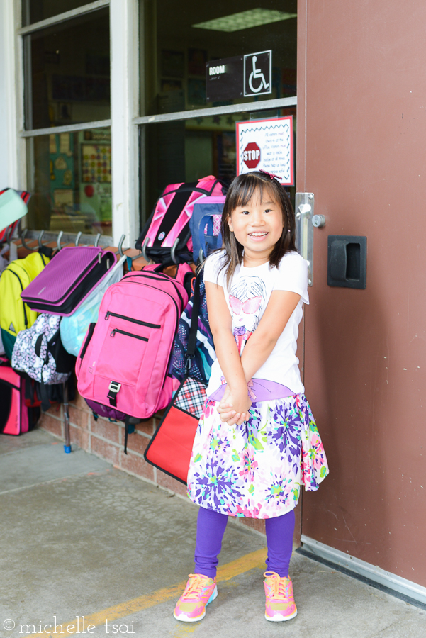 Here she comes, fourth grade!