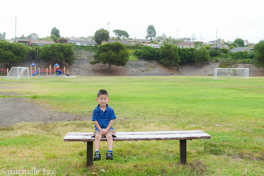 Meanwhile, this boy is trying (sort of) to get to his school.