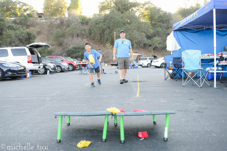 Tailgating's all fun and games around here.