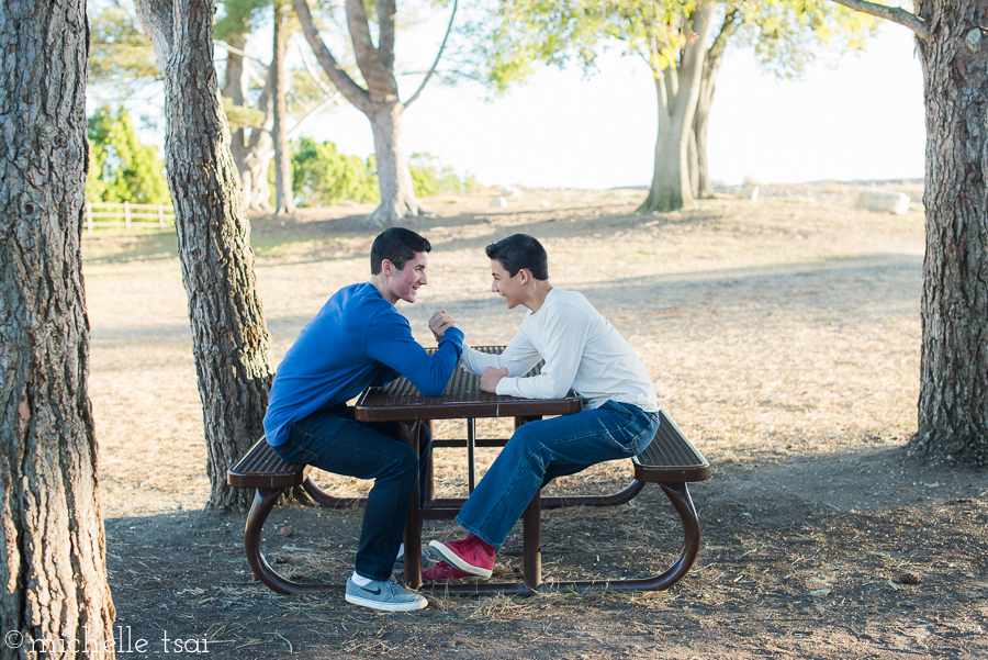 Boys and arm wrestling. Forever a thing.