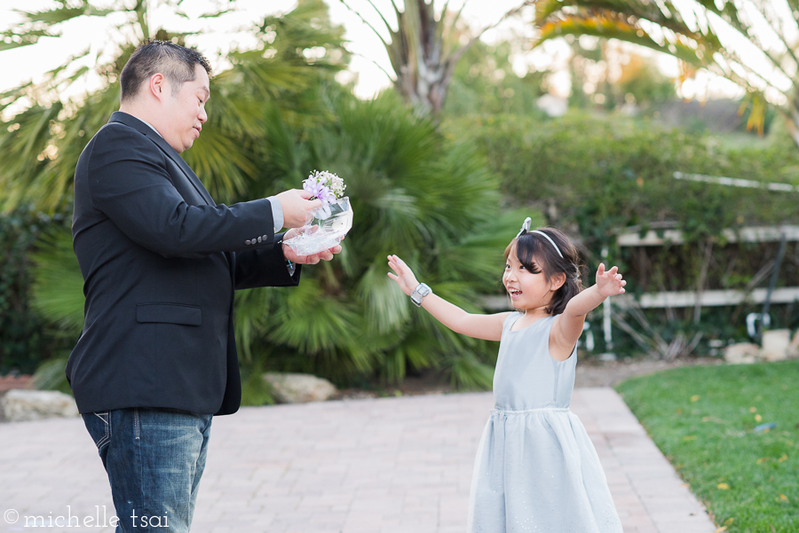 Then Daddy arrived with the surprise he had for the girls.